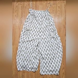 Zara wide legs floral jumpsuit